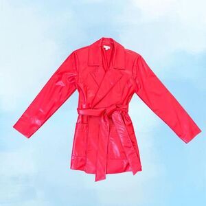 For-love-lemons Women's Red and Pink Jacket